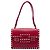 Bolsa de Ombro com Aba Rockstud em Couro Vermelho Valentino