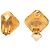 Orecchini a clip Chanel Gold CC placcati oro a forma di rombo D'oro - vista 3