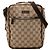 Borsa a tracolla Gucci in tela GG beige