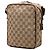 Borsa a tracolla Gucci in tela GG beige - vista 2