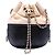 Borsa a secchiello Gabrielle Chanel Beige Small Bicolor in vitello trapuntato