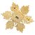 Spilla a Fiocco di Neve Chanel Gold CC Placcata in Oro D'oro - vista 2