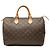 Louis Vuitton Brown Monogram Speedy 35 Marron