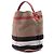 Burberry Ashby Bucket Bag aus Mega Check Canvas in Braun, Medium Hellbraun - Ansicht 2