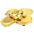 Broche de flor Chanel Gold CC chapado en oro Dorado - vista 5