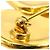 Broche de flor Chanel Gold CC chapado en oro Dorado - vista 6