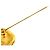 Broche de flor Chanel Gold CC chapado en oro Dorado - vista 7