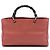 Bolsa Gucci Bamboo Shopper Medium em couro de bezerro rosa