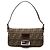 Borsa Baguette Fendi in tela Zucca marrone