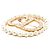 Dior Gold Plated Faux Pearl Strass Clair D Lune Brosche Golden - Ansicht 2