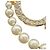Dior Gold Plated Faux Pearl Strass Clair D Lune Brosche Golden - Ansicht 5