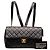 Chanel Medium Quilted Flap Rucksack aus schwarzem Lammleder - Ansicht 8