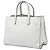 Prada White Saffiano Soft Triple Pocket Tote Branco - vista 2