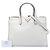 Prada White Saffiano Soft Triple Pocket Tote Branco - vista 7