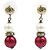 Chanel Gold CC vergoldete Ohrringe mit Kunstperlen und Strass, Stecker Golden