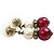 Chanel Gold CC vergoldete Ohrringe mit Kunstperlen und Strass, Stecker Golden - Ansicht 3