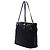 Bolso Tote Prada de Tessuto con ribetes de Saffiano negro - vista 2