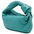 Bottega Veneta Mini Jodie in Nappa Intrecciato Blu Turchese - vista 2