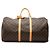 Louis Vuitton Brown Monogram Keepall 55 Castaño