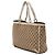 Borsa Tote Gucci Abbey D Ring in tela GG beige - vista 2