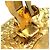 Chanel Gold CC vergoldete runde Clip-On Ohrringe Golden - Ansicht 13