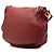 Chloé Red Medium Grained Calfskin Marcie Saddle Crossbody Roja Burdeos - vista 2