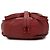Chloé Red Medium Grained Calfskin Marcie Saddle Crossbody Roja Burdeos - vista 3