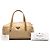 Prada Boston Bag aus Tessuto mit Saffiano-Besatz in Beige - Ansicht 7