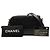 Clutch Gabrielle de tweed preto com fecho duplo e corrente Chanel - vista 7