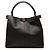 Fendi Black Medium Calfskin Peekaboo X Lite Satchel