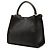 Fendi Black Medium Calfskin Peekaboo X Lite Satchel - view 2