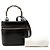 Bamboo Bolsa Vanity Gucci em couro de bezerro brilhante preto com bambu - vista 7