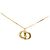 Collar con colgante Dior Gold chapado en oro logo CD Dorado - vista 2
