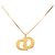 Collar con colgante Dior Gold chapado en oro logo CD Dorado - vista 3