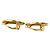 Orecchini a clip ovali Crown Chanel Gold CC placcati oro D'oro - vista 7