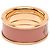 Hermès Pink Medium Gold Plated Enamel H Diamant Uni Ring - Ansicht 7