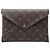 Louis Vuitton Brown Monogram Pochette Kirigami GM Braun