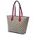 Borsa Tote Gucci Beige Medium GG Supreme Linea A Zip Tote - vista 2