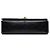 Chanel Black CC Quilted Lambskin Full Single Flap Negro - vista 3
