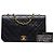 Chanel Black CC Quilted Lambskin Full Single Flap Negro - vista 7