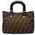 Fendi Twins Small Shopper aus Zucca Canvas in Braun