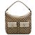 Borsa a mano Gucci Abbey D Ring in tela GG beige