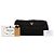 Prada Clutch mit Rahmen aus plissiertem Satin in Schwarz - Ansicht 7