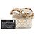 Vanity Chanel Gold CC Quilted Metallic Lambskin Cube Zip Clutch with Chain Golden - Ansicht 7