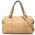 Bamboo Bolsa Satchel Gucci em couro de bezerro marrom com alça de bambu Bege