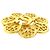 Broche de flor Chanel Gold CC chapado en oro Dorado - vista 2