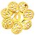 Broche de flor Chanel Gold CC chapado en oro Dorado - vista 4