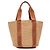 Chloé Woody Large Raffia Basket Tote in Braun