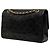 Chanel Black Medium Classic Lambskin Double Flap Negro - vista 2