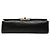 Chanel Black Medium Classic Lambskin Double Flap Negro - vista 3